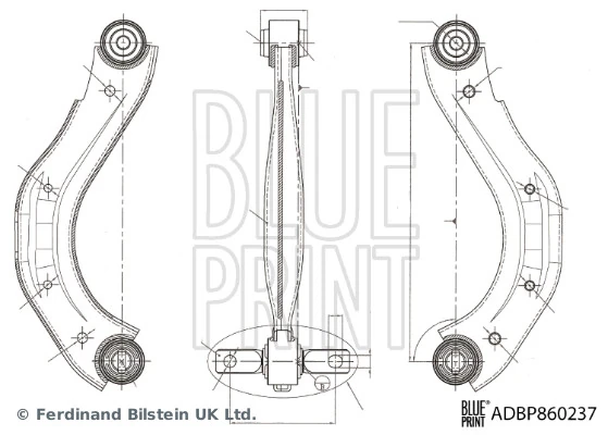 Control/Trailing Arm, wheel suspension
